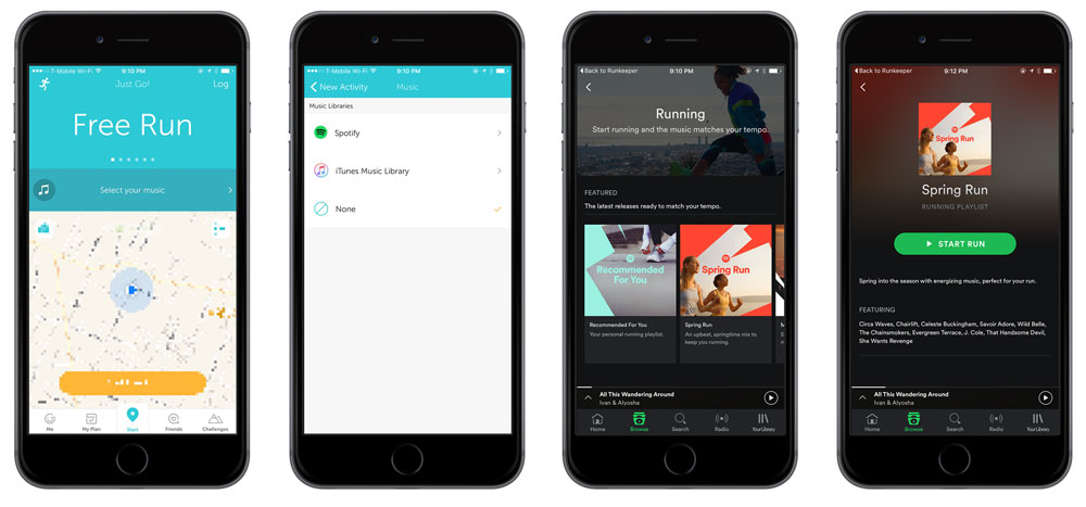Start To Run App Spotify